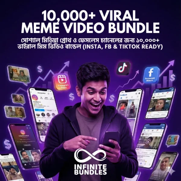 10,000+ Viral Meme Video Bundle (Copyright Free & Timeless)