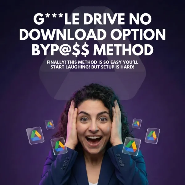 G***le Drive No Download Option Byp@$$ Method