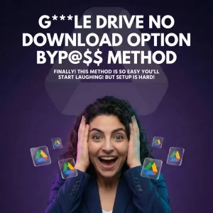 G***le Drive No Download Option Byp@$$ Method
